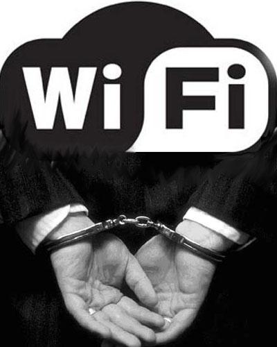 Illegal wi-fi arrest