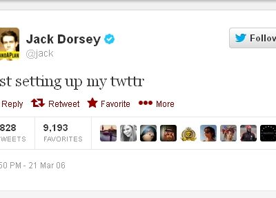 Twitter Celebrates Seventh Anniversary Today, Continues Global Influence twitter Jack Dorsey First Tweet